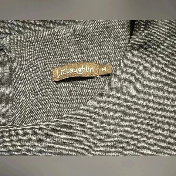 J. McLaughlin Animal Print Dress Gray Size Medium - Picture 5 of 6